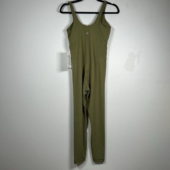 NW Lululemon Align Bodysuit 25" Bronze Green Legging Jumpsuit Size 6 - Picture 5 of 6